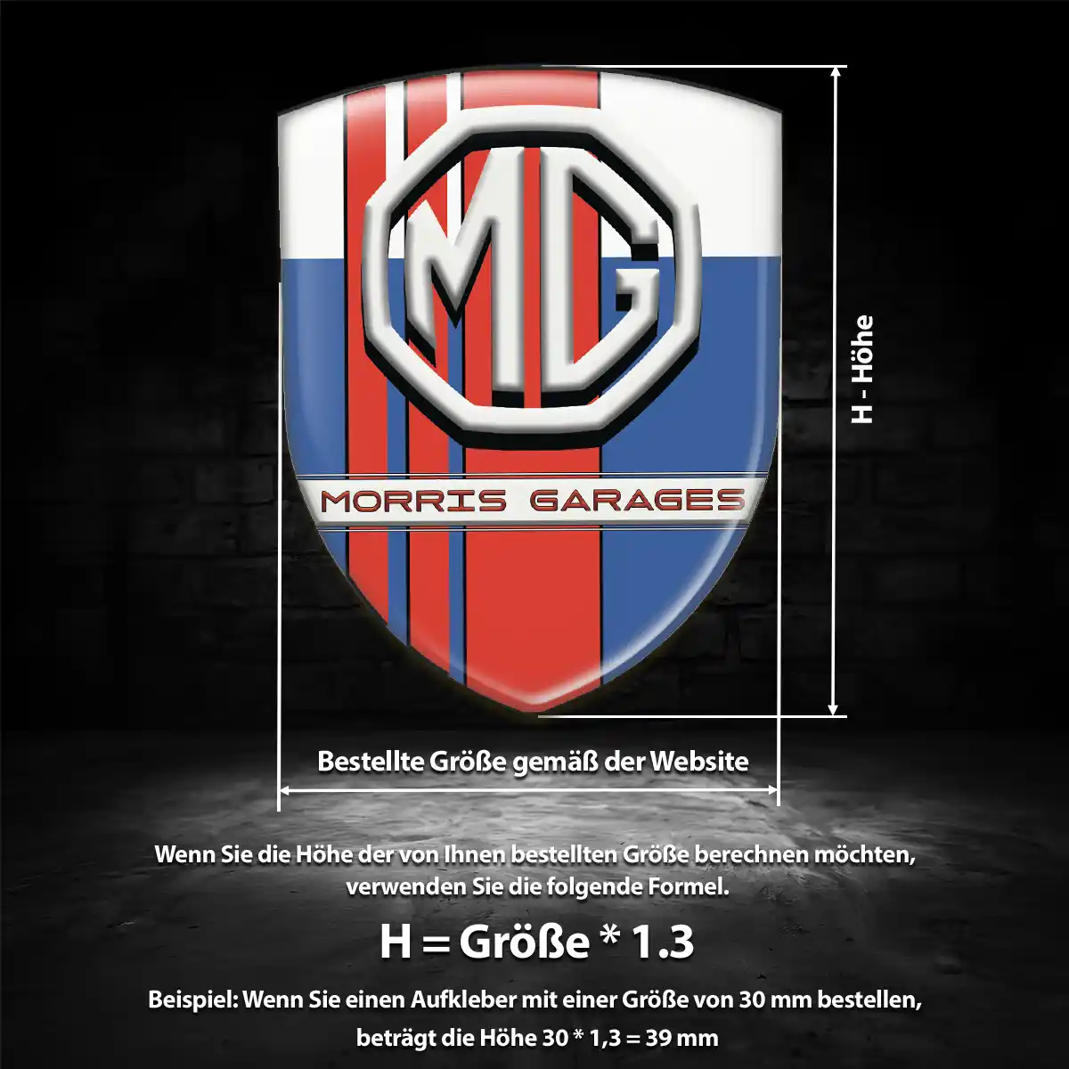 MG Aufkleber Silikon Embleme Auto Luxus-Edition