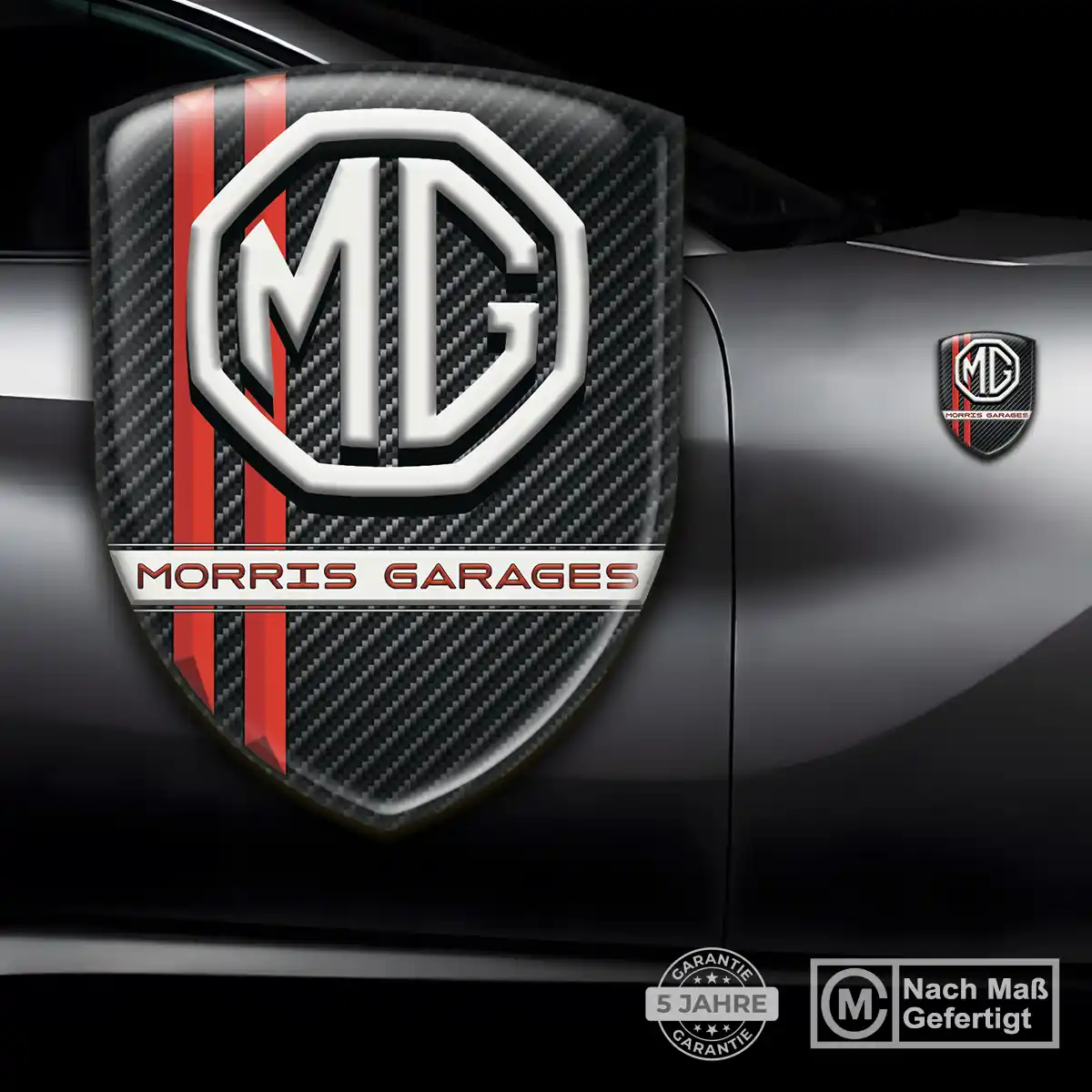 MG Aufkleber Silikon Embleme Auto Markenedition
