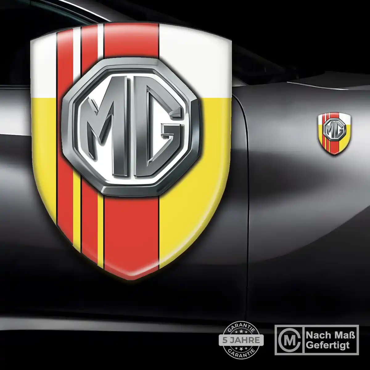 MG Aufkleber Silikon Embleme Auto Premiumqualität