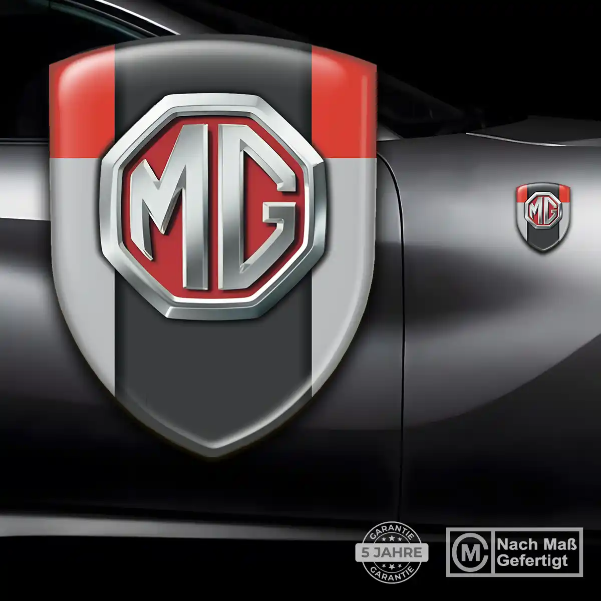 MG Aufkleber Silikon Embleme Auto Stilvolles Design