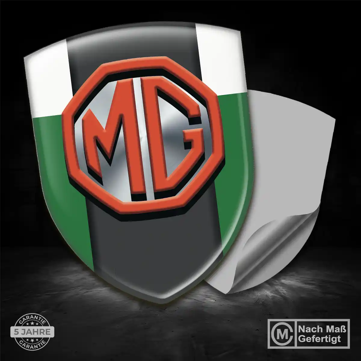 MG Aufkleber Silikon Embleme Auto Tuningfahrzeug