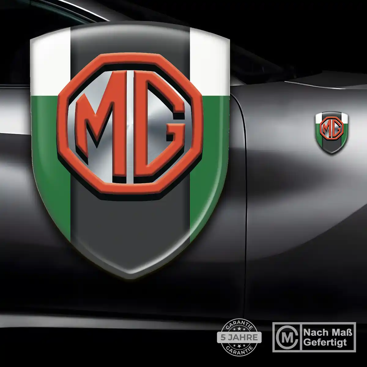 MG Aufkleber Silikon Embleme Auto Tuningfahrzeug