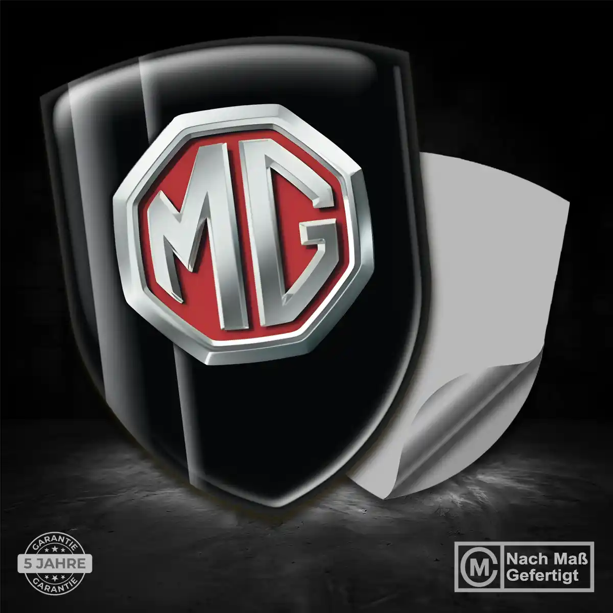MG Aufkleber Silikon Embleme Edles Design