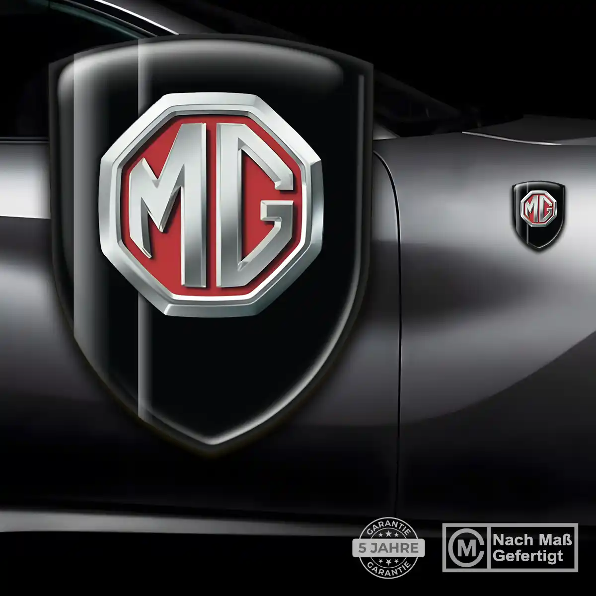 MG Aufkleber Silikon Embleme Edles Design