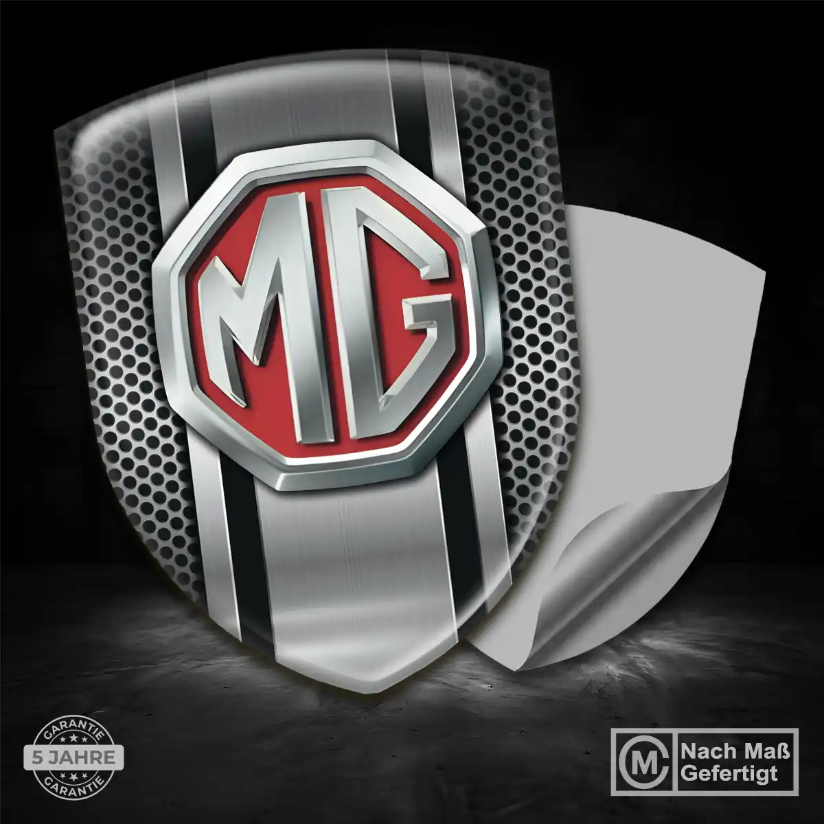 MG Aufkleber Silikon Embleme Elegantes Design