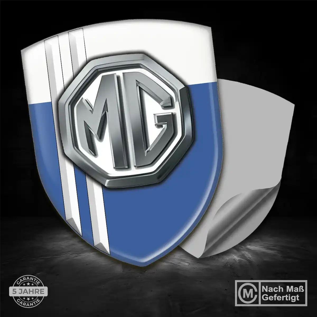 MG Aufkleber Silikon Embleme Markenedition