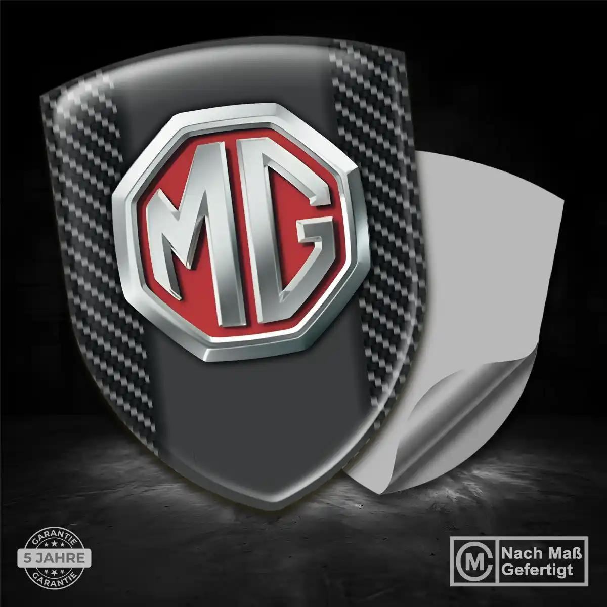 MG Aufkleber Silikon Embleme Modernes Design