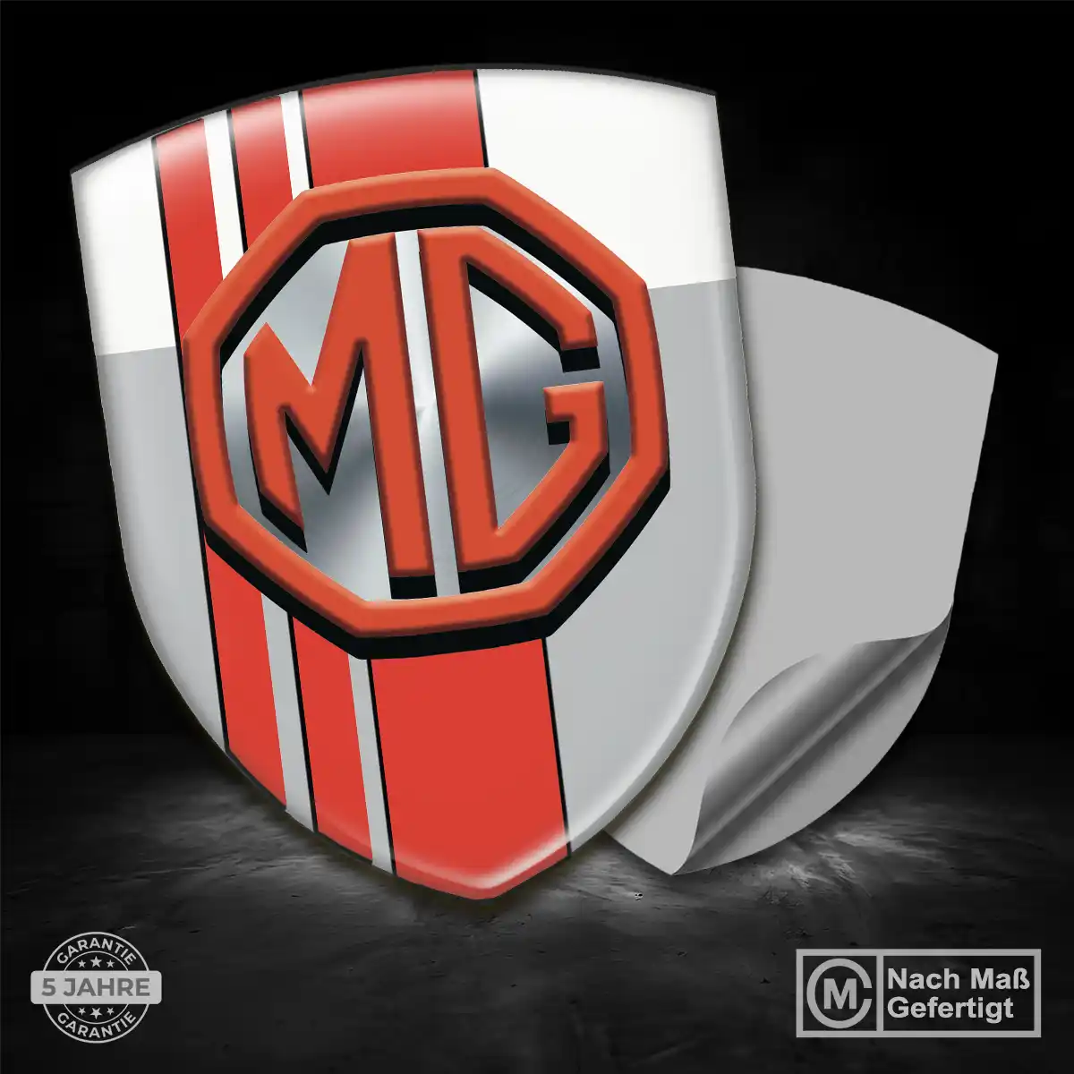 MG Aufkleber Silikon Embleme Premiumqualität