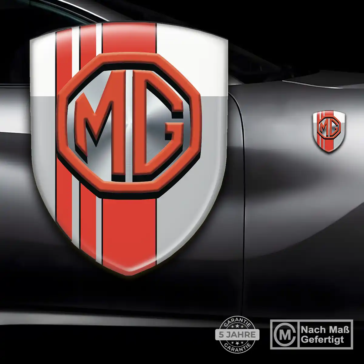 MG Aufkleber Silikon Embleme Premiumqualität