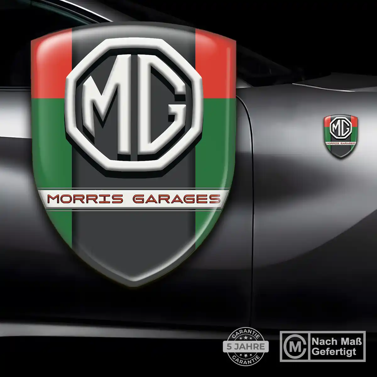 MG Aufkleber Silikon Embleme Tuningfahrzeug