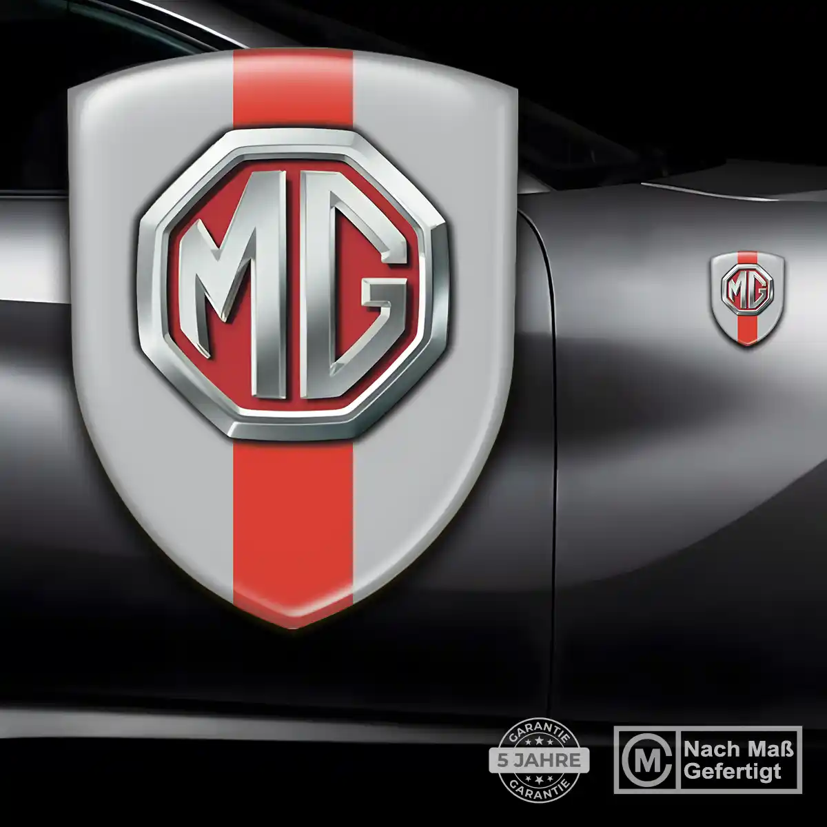 MG Aufkleber Wappen Ausdrucksstarkes Design