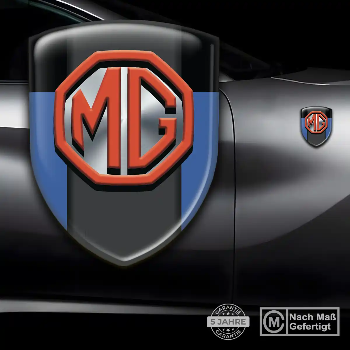 MG Aufkleber Wappen Auto Exterieurdesign