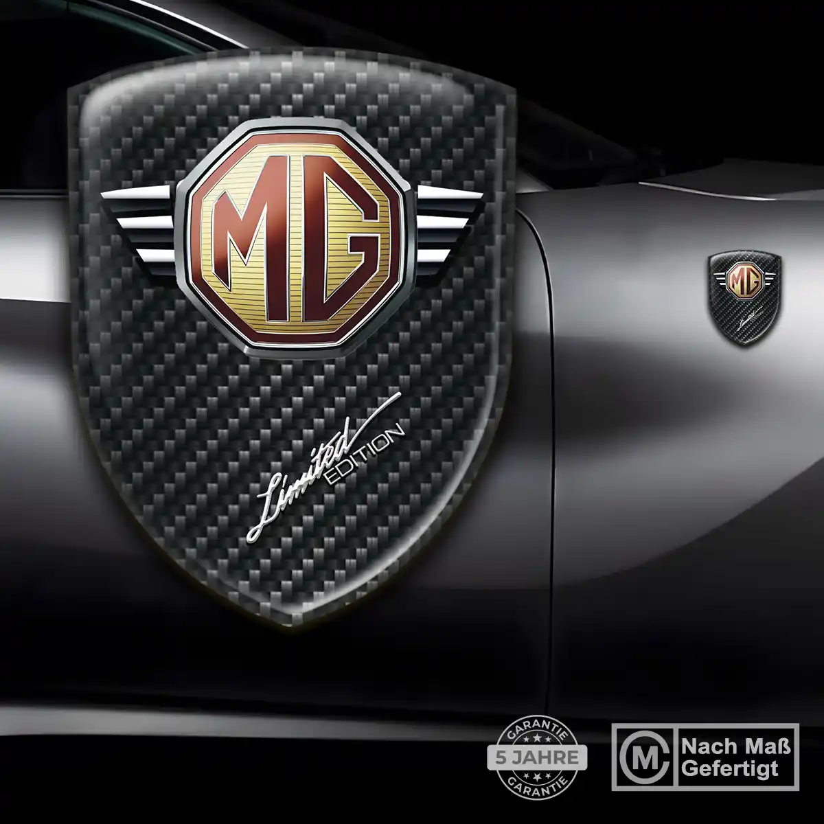 MG Aufkleber Wappen Auto Interieurdesign