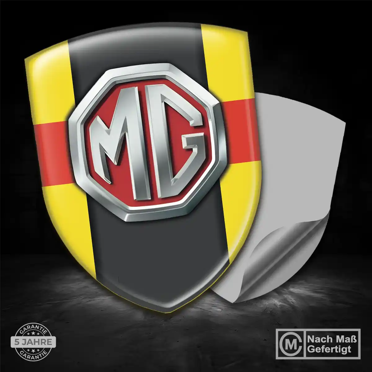 MG Aufkleber Wappen Auto Luxus-Edition