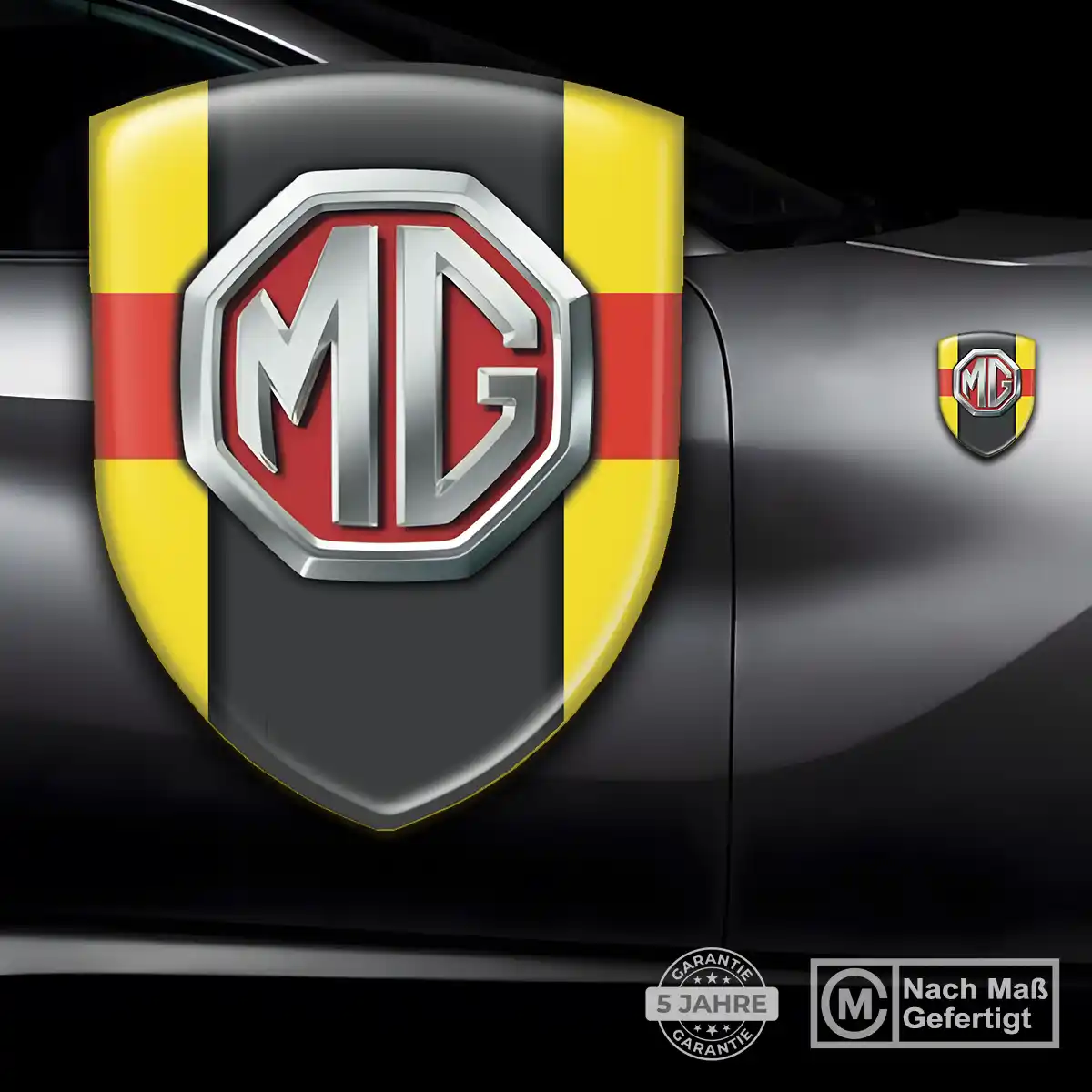 MG Aufkleber Wappen Auto Luxus-Edition