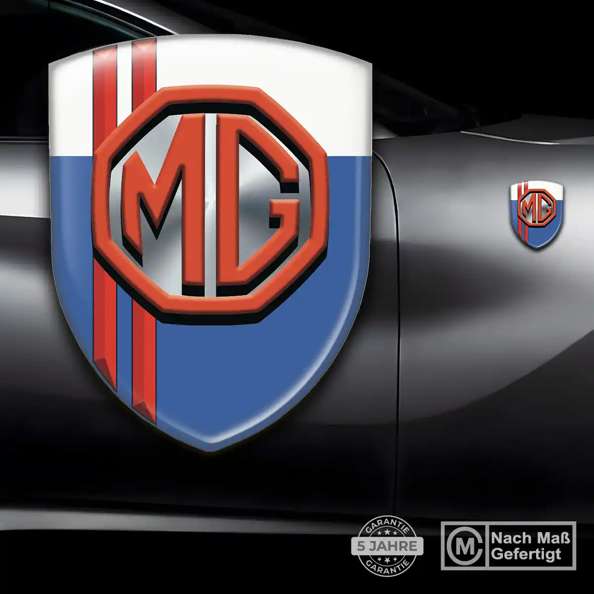 MG Aufkleber Wappen Auto Premium-Edition