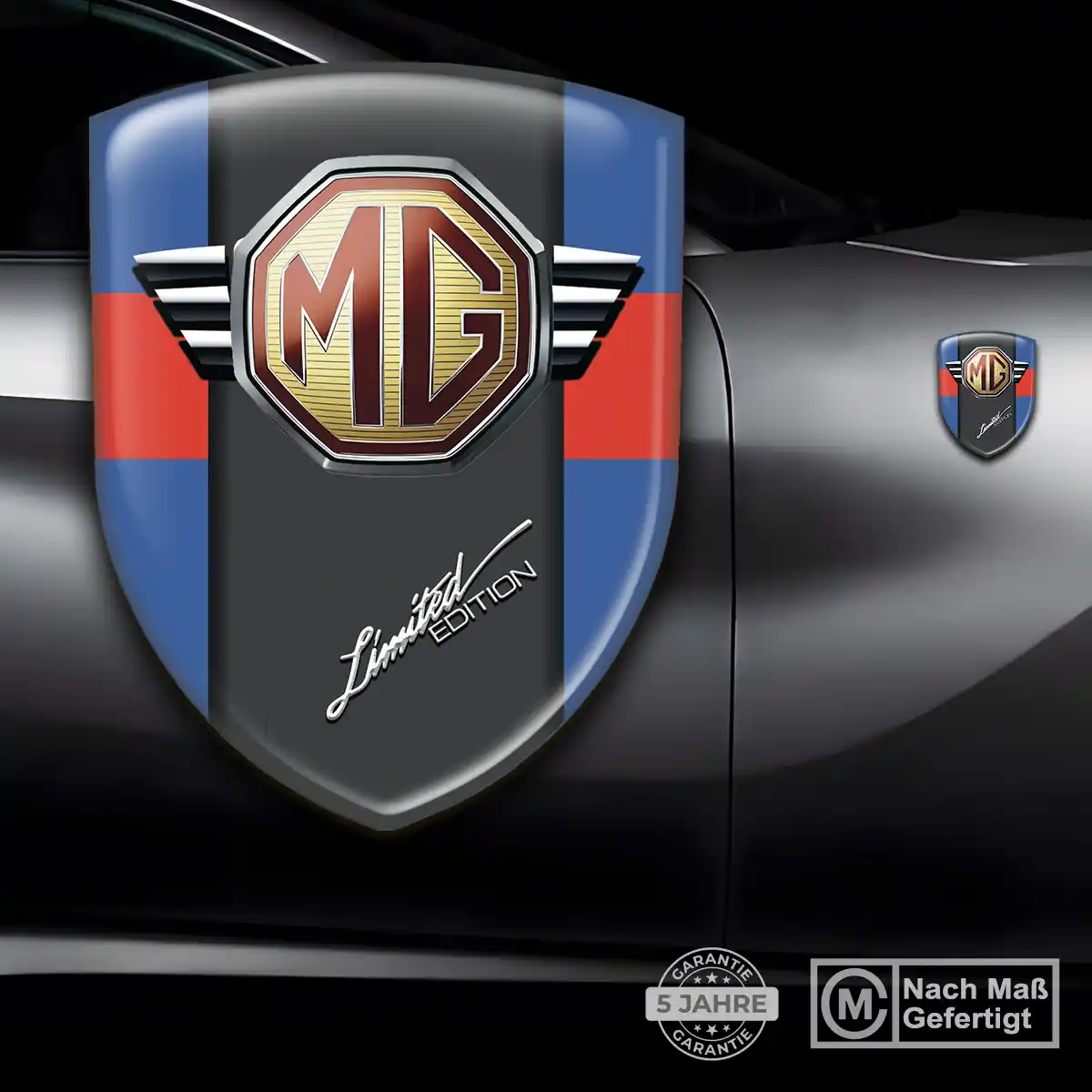 MG Aufkleber Wappen Edles Design