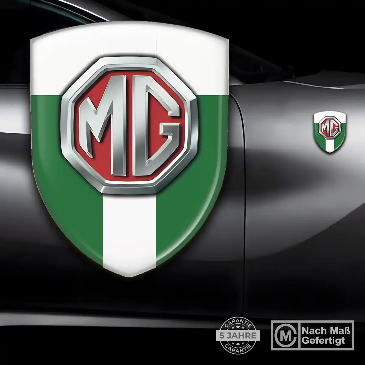 MG Aufkleber Wappen Emblem Ausdrucksstarkes Design
