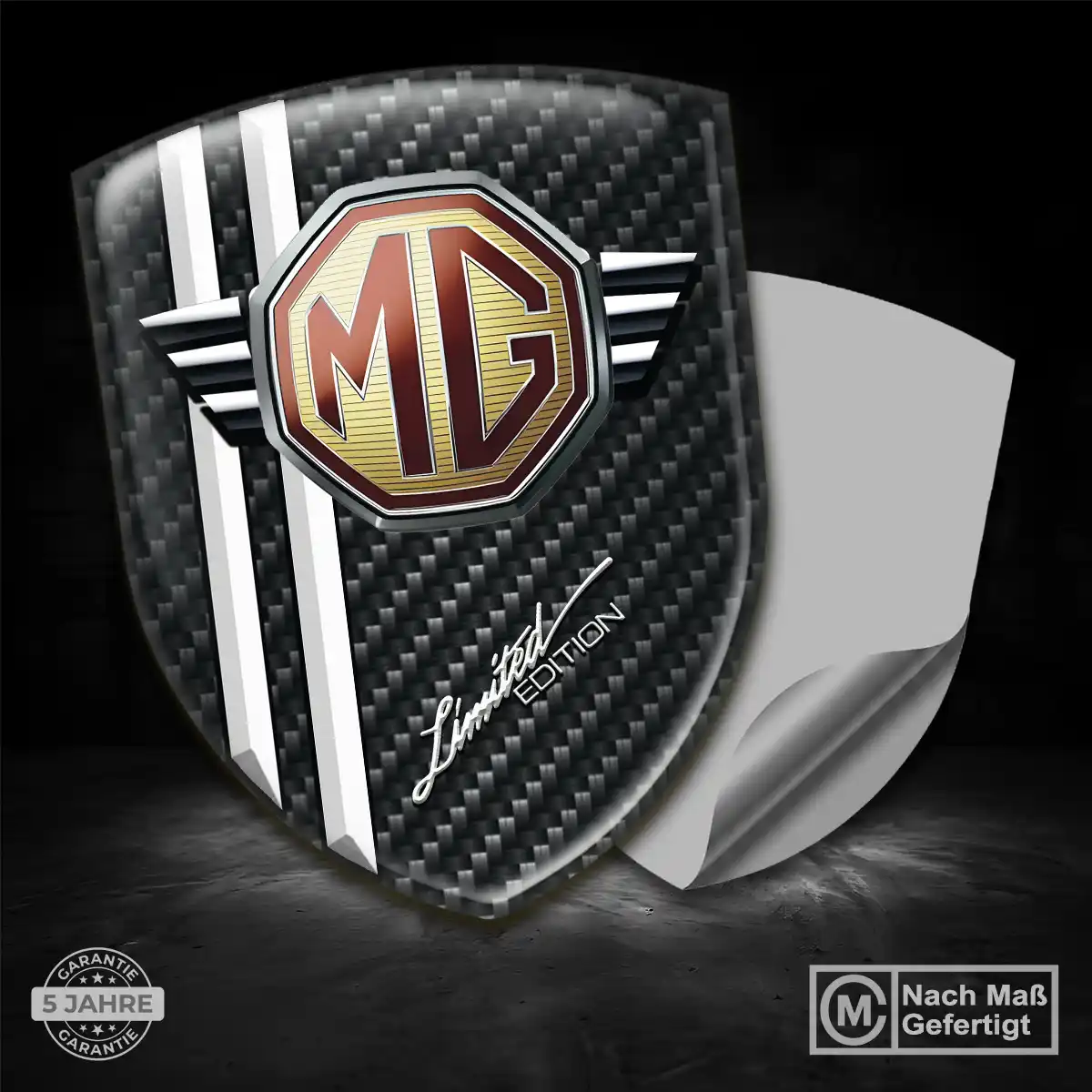 MG Aufkleber Wappen Emblem Auto Edles Design
