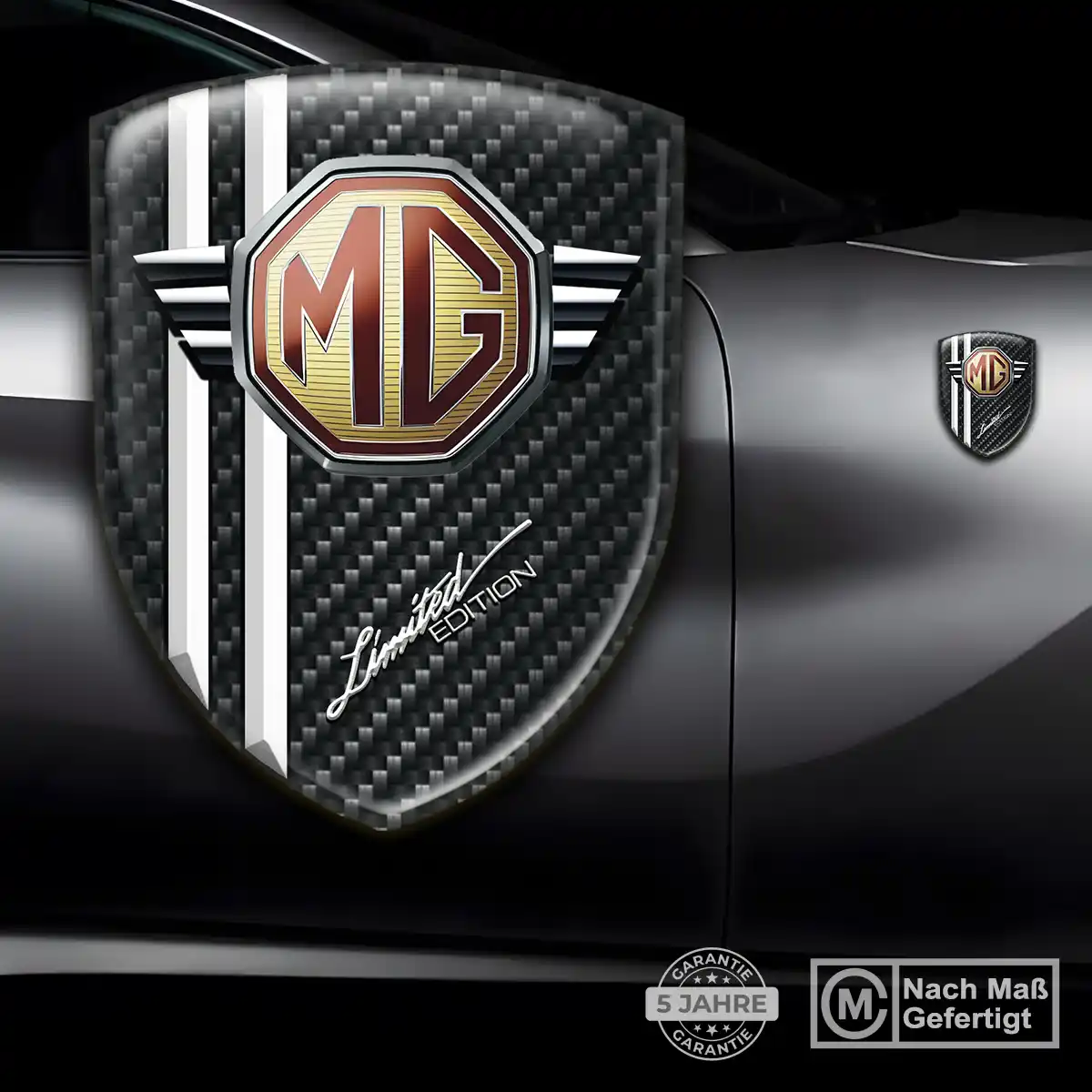 MG Aufkleber Wappen Emblem Auto Edles Design