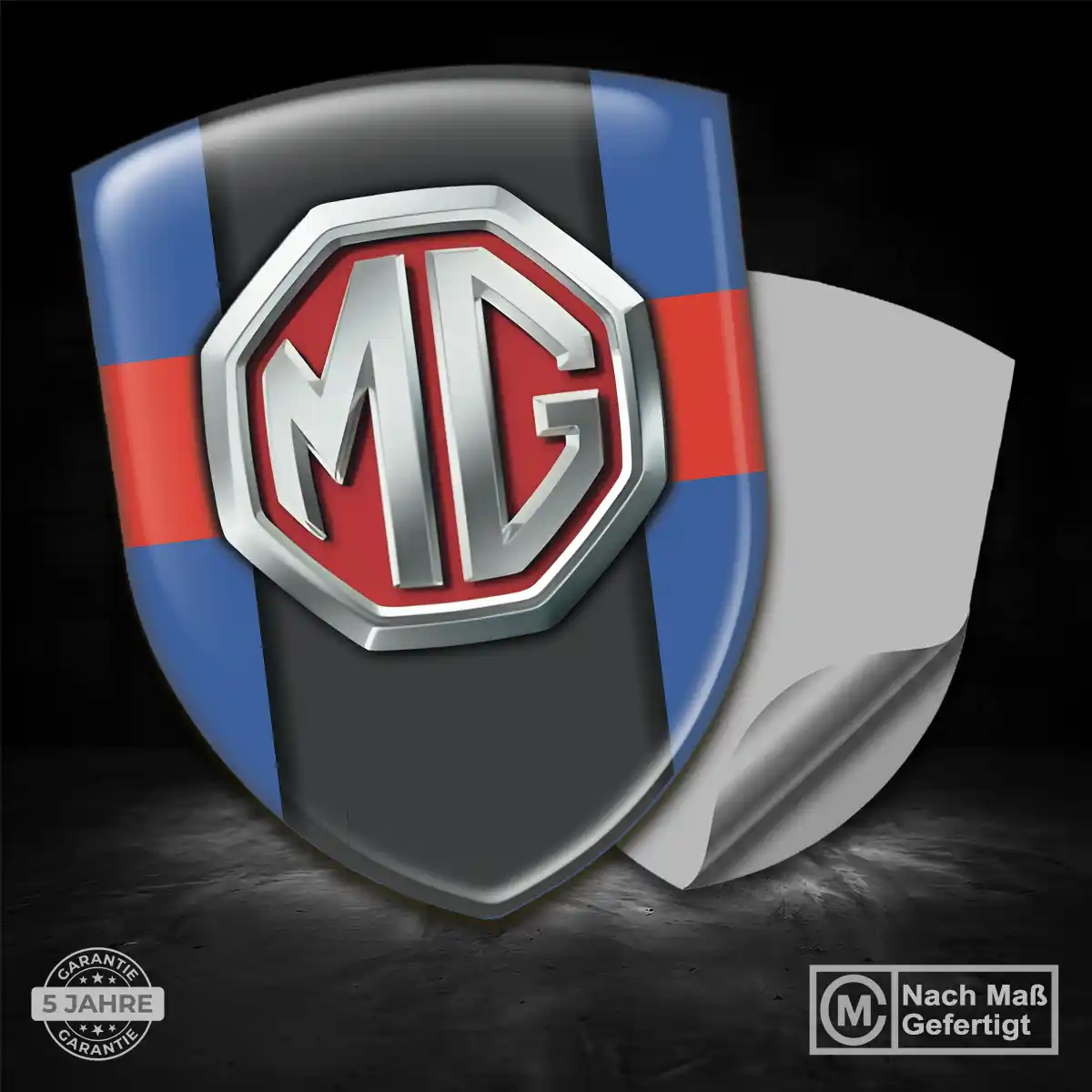 MG Aufkleber Wappen Emblem Auto Hochwertiges Harz