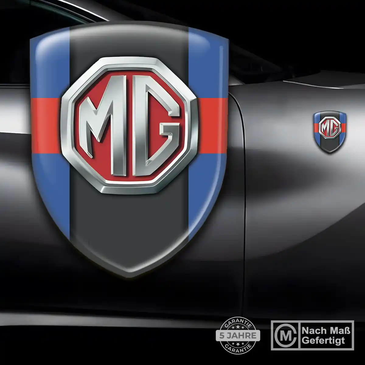 MG Aufkleber Wappen Emblem Auto Hochwertiges Harz