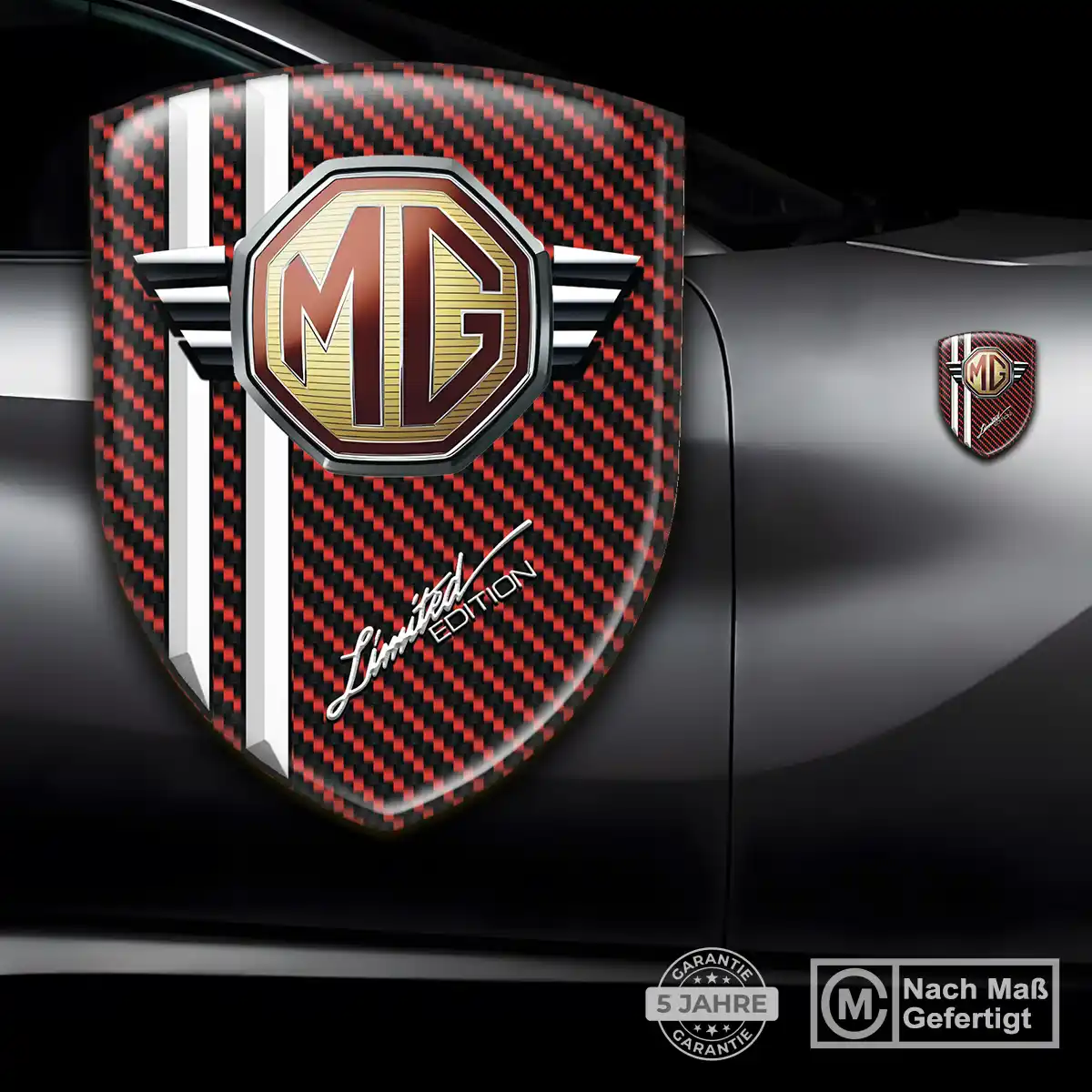 MG Aufkleber Wappen Emblem Elegantes Design