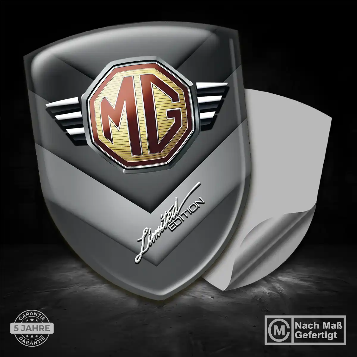 MG Aufkleber Wappen Emblem Hochwertiges Harz