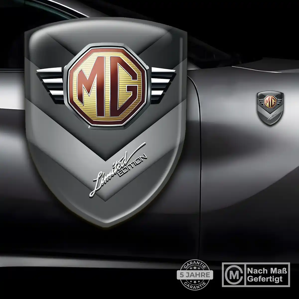 MG Aufkleber Wappen Emblem Hochwertiges Harz