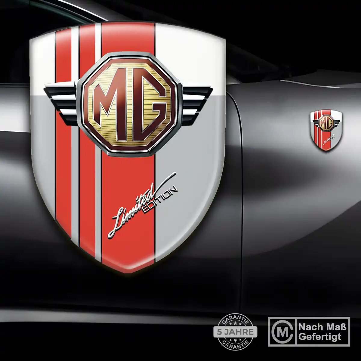 MG Aufkleber Wappen Emblem Luxus-Edition