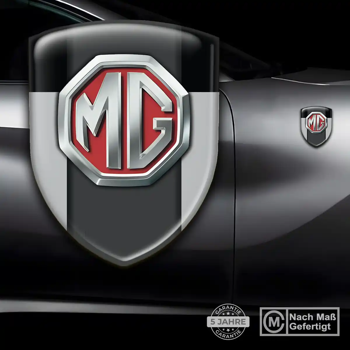 MG Aufkleber Wappen Emblem Tuningfahrzeug