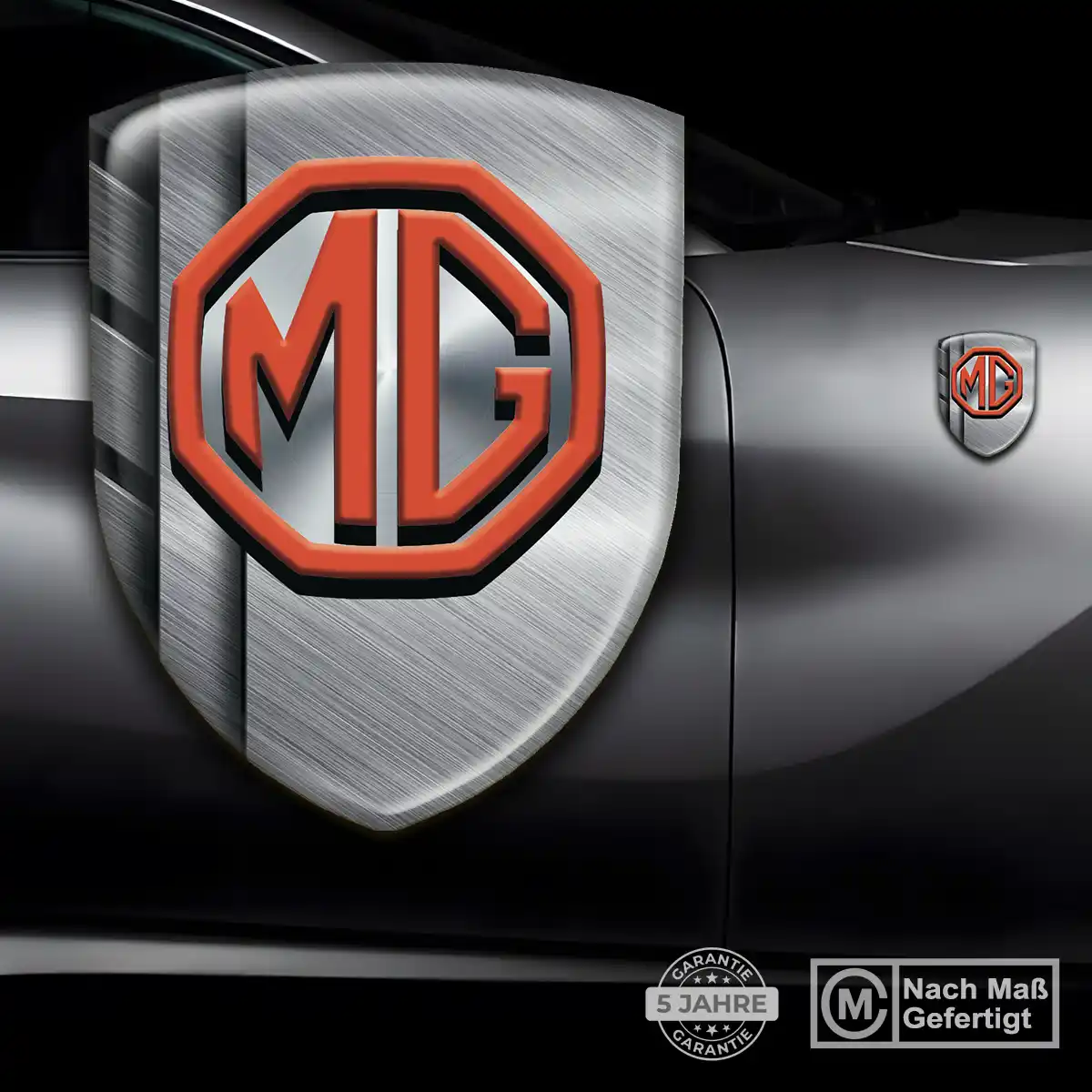 MG Aufkleber Wappen Interieurdesign