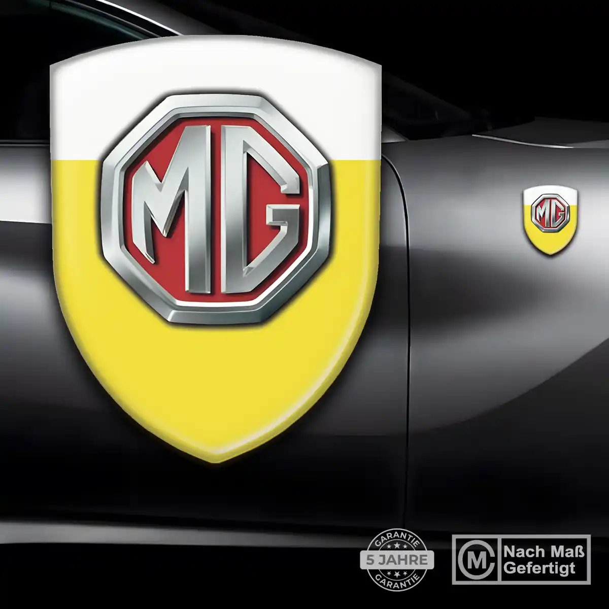 MG Aufkleber Wappen Modernes Design