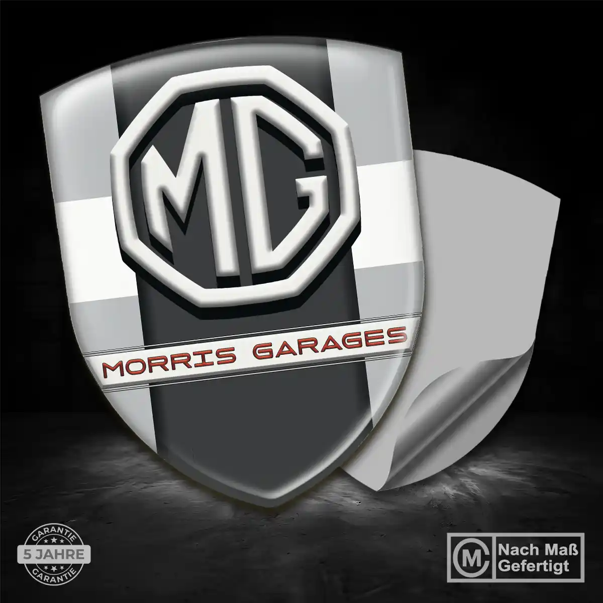 MG Aufkleber Wappen Stilvolles Design