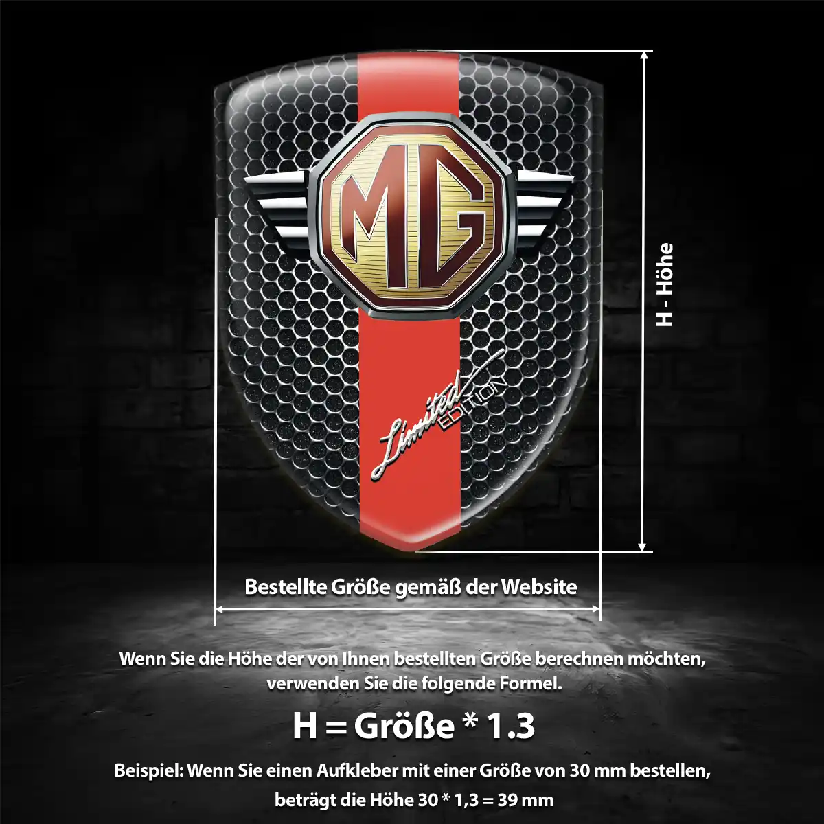 MG Emblem Anspruchsvolles Design