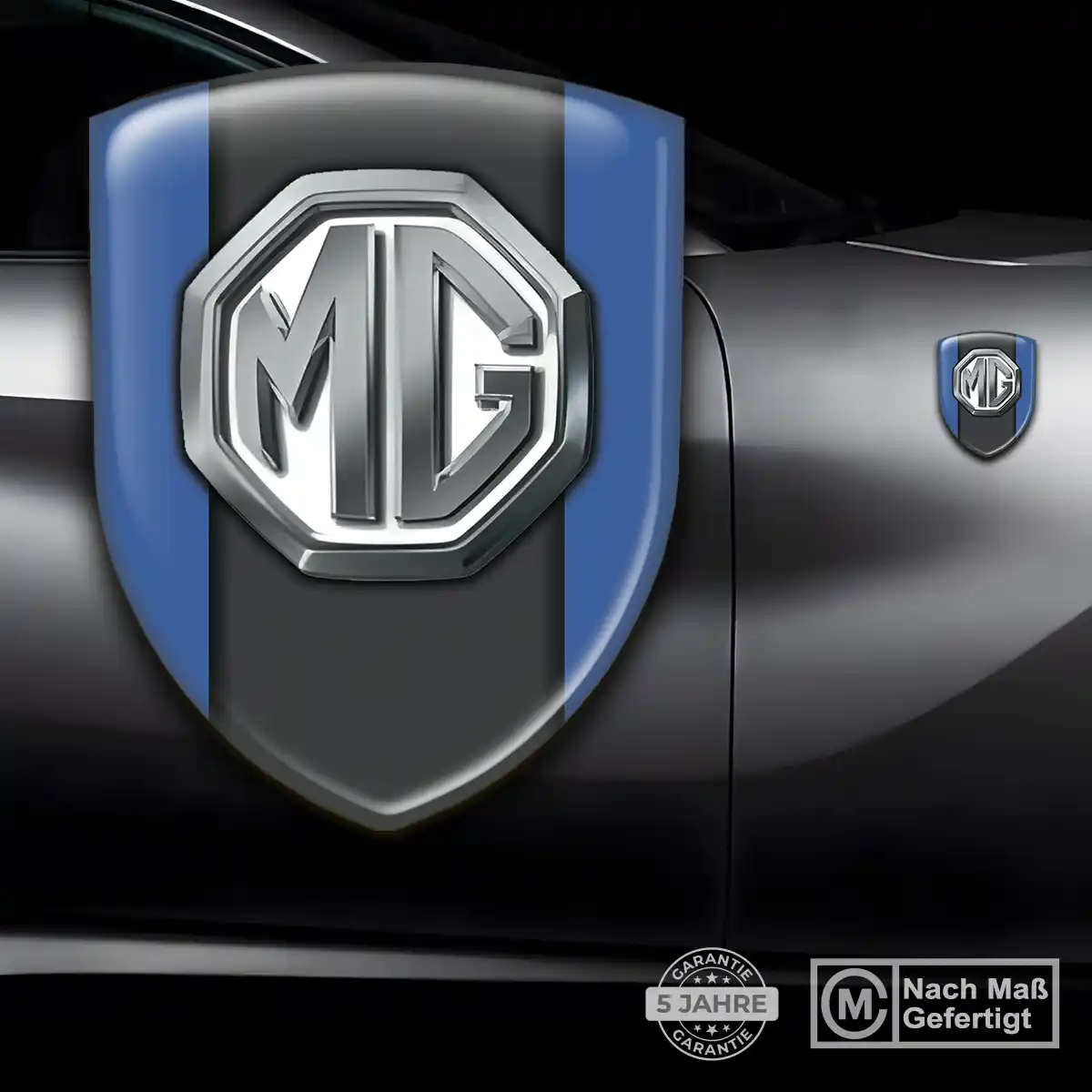 MG Emblem Aufkleber Ausdrucksstarkes Design