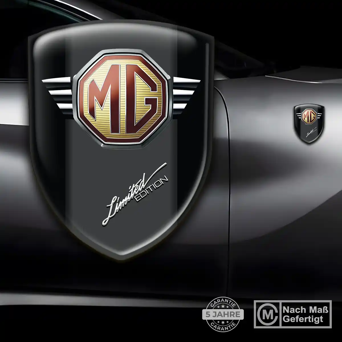 MG Emblem Aufkleber Auto Hochwertiges Harz