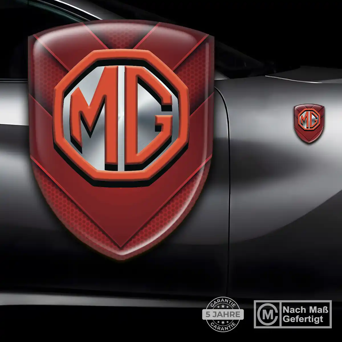 MG Emblem Aufkleber Auto Limitierte Auflage