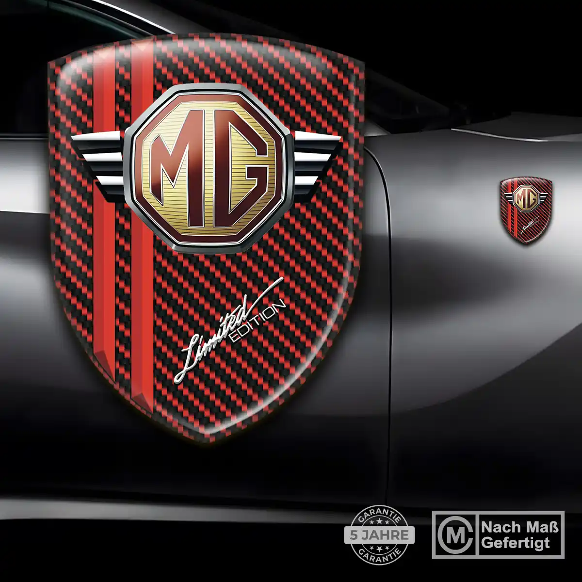 MG Emblem Aufkleber Auto Premium-Edition
