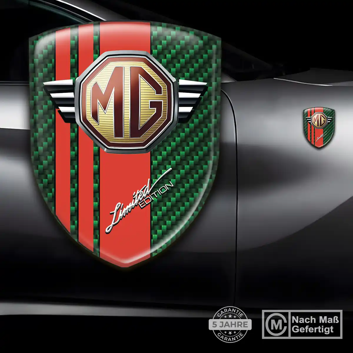 MG Emblem Aufkleber Auto Premiumqualität