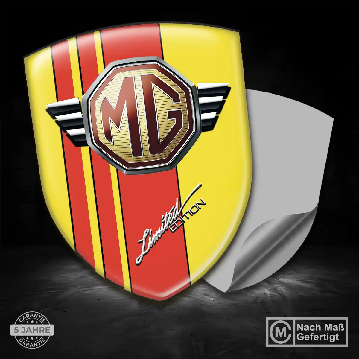 MG Emblem Aufkleber Elegantes Design