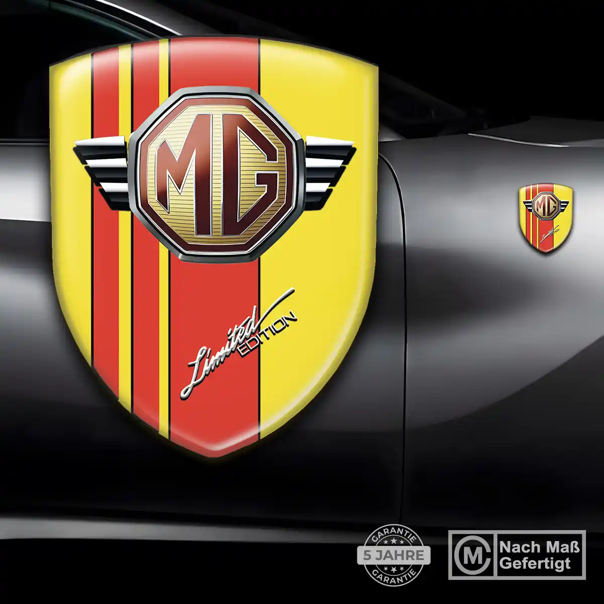 MG Emblem Aufkleber Elegantes Design