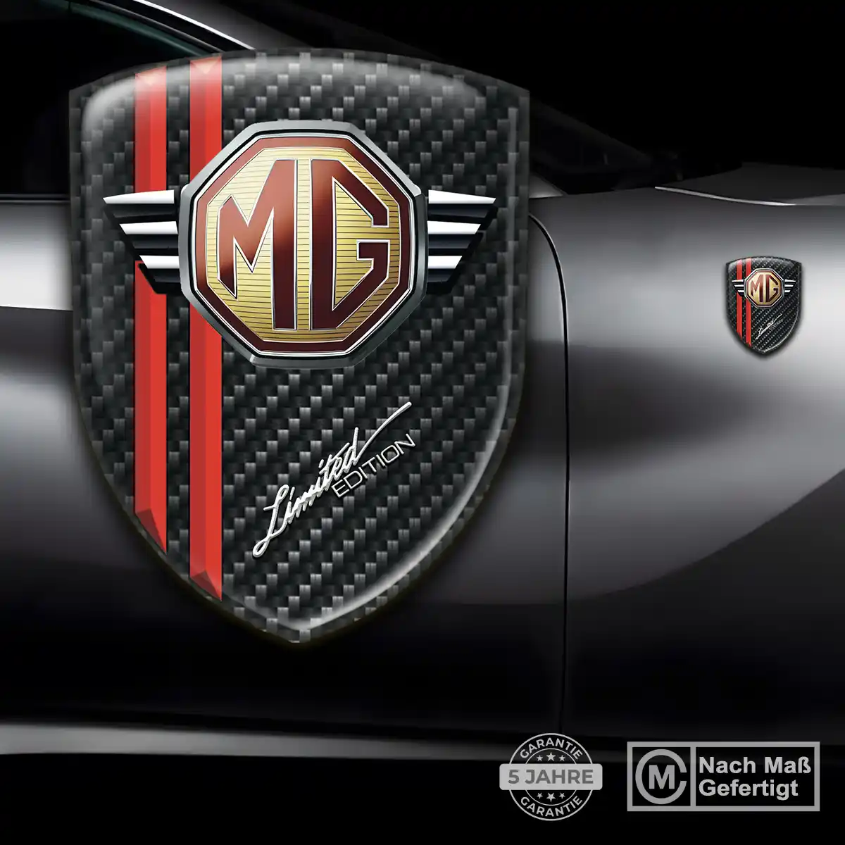 MG Emblem Aufkleber Erstklassige Qualität