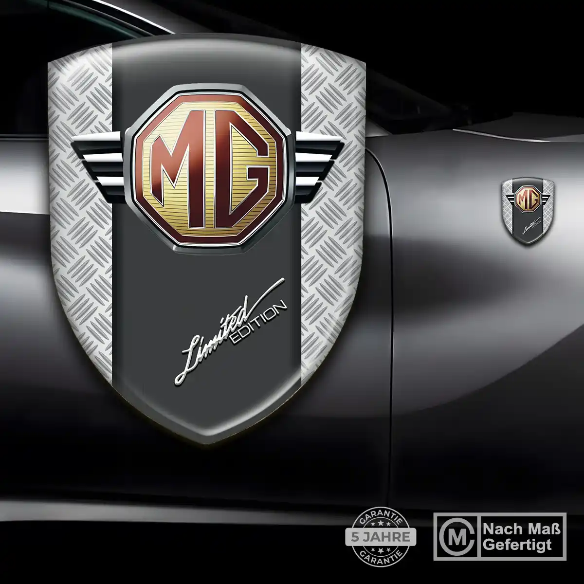 MG Emblem Aufkleber Exterieurdesign