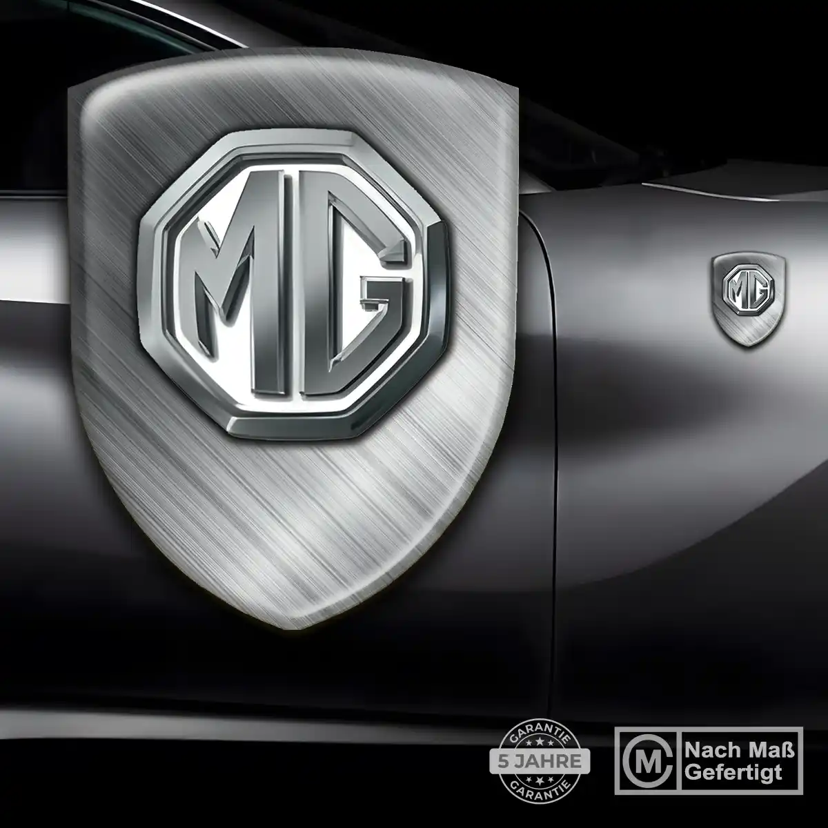 MG Emblem Aufkleber Hochwertiges Harz