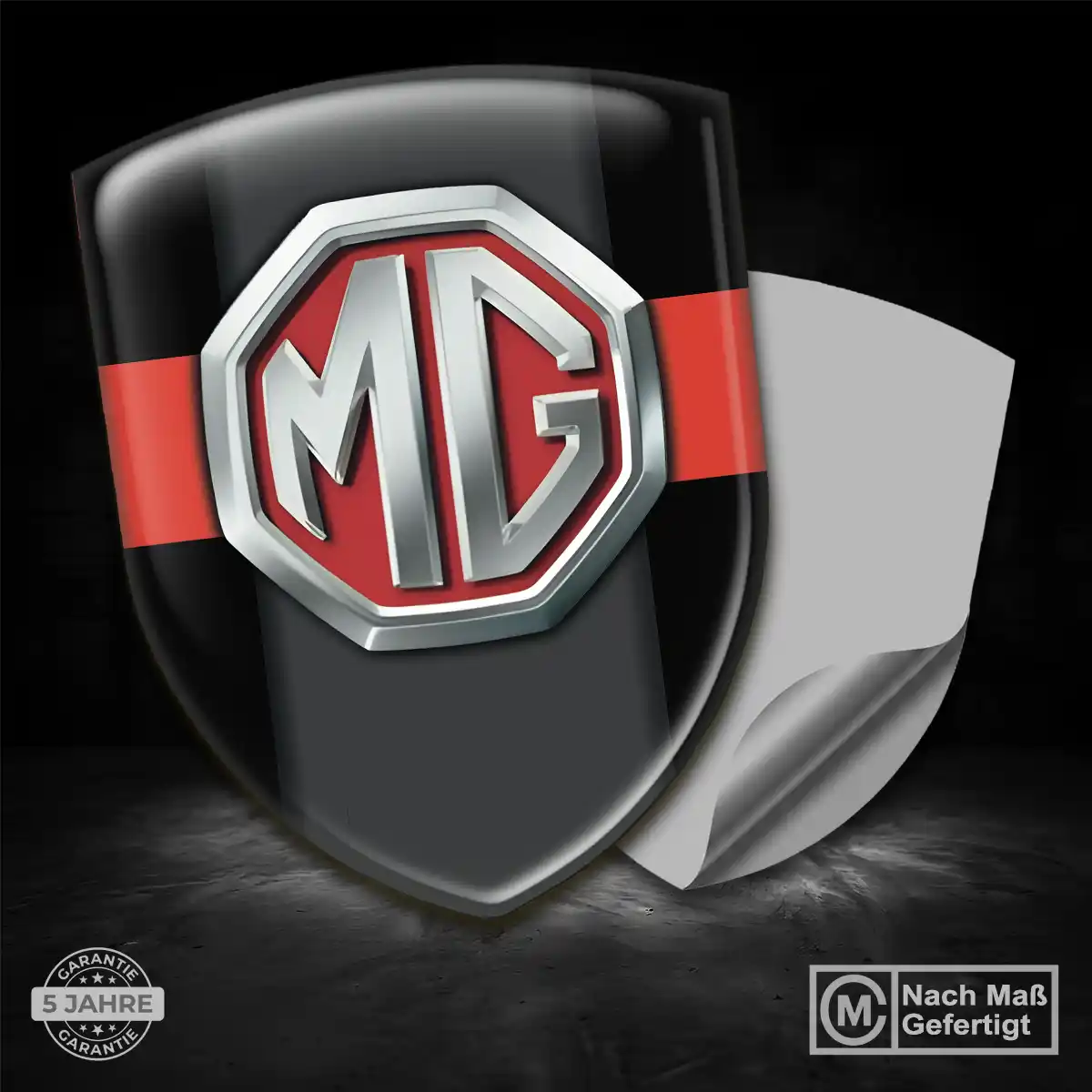 MG Emblem Aufkleber Markenedition
