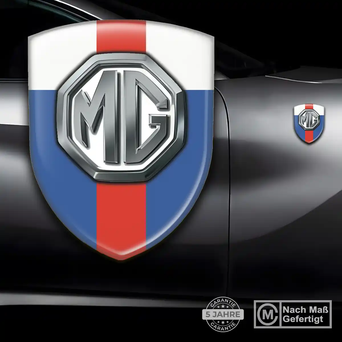 MG Emblem Aufkleber Modernes Design