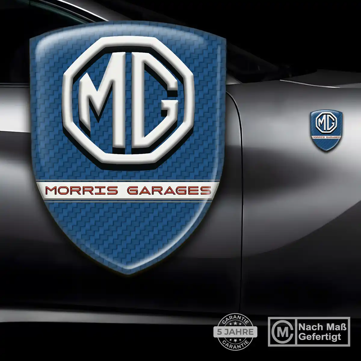 MG Emblem Aufkleber Premiumqualität