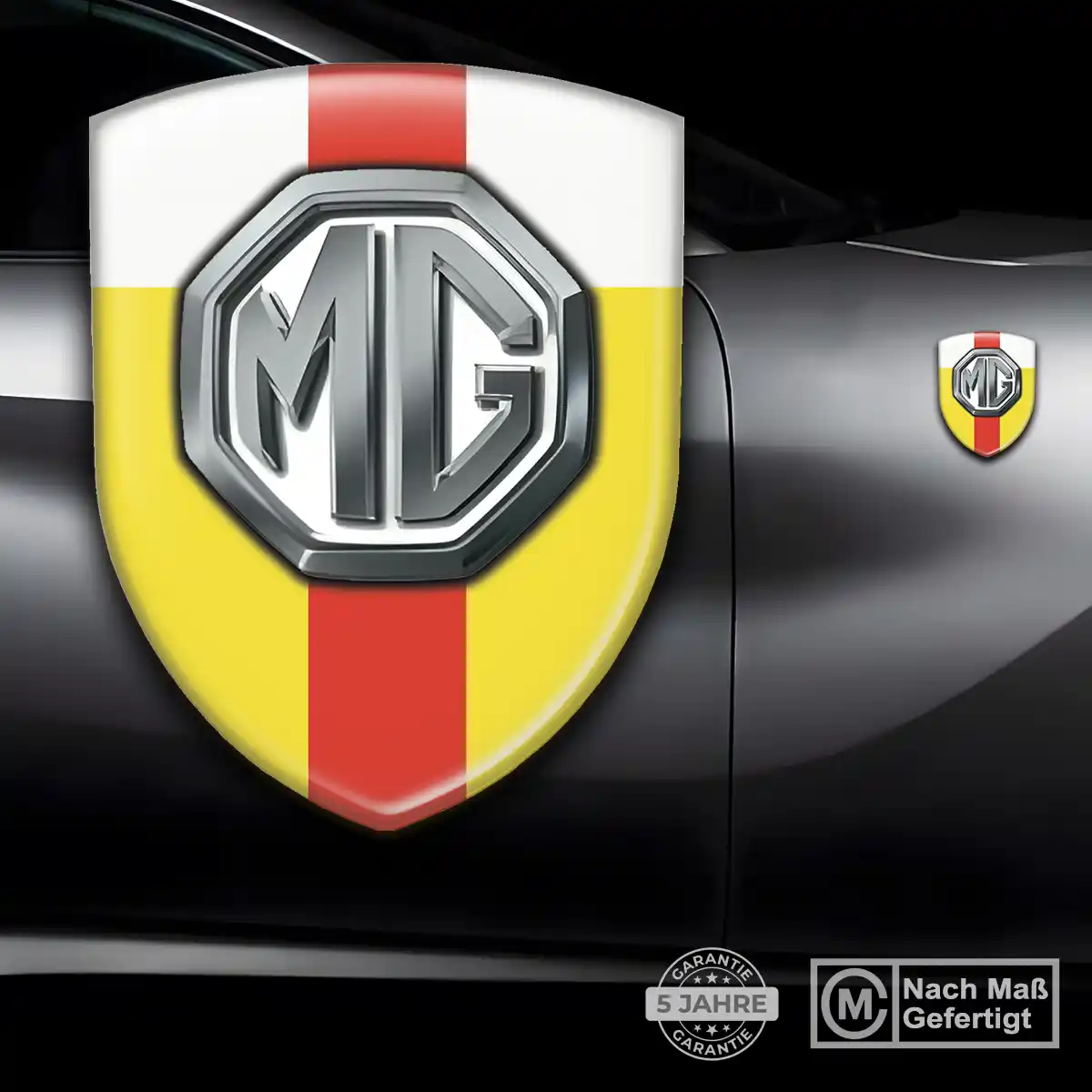 MG Emblem Aufkleber Wappen Anspruchsvolles Design