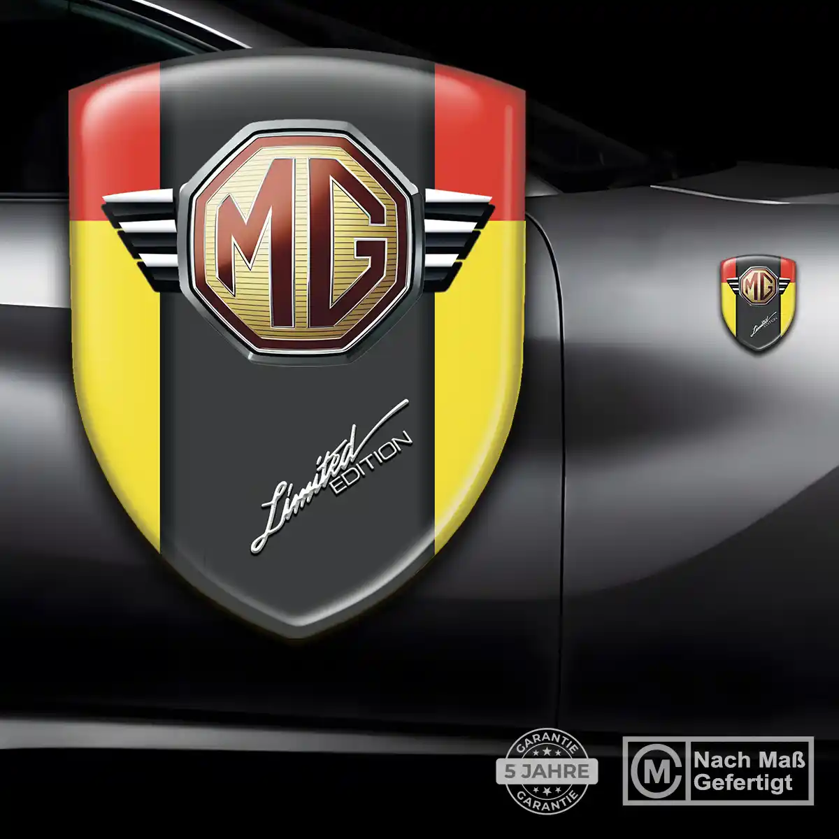 MG Emblem Aufkleber Wappen Ausdrucksstarkes Design